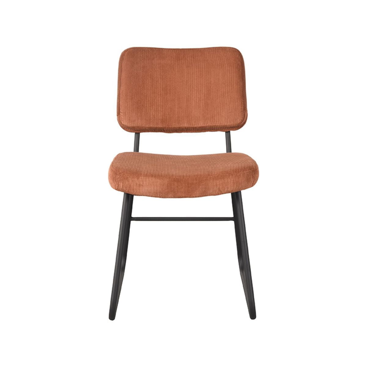LABEL51 Eetkamerstoel Noah Rust Ribcord 47x61x85 cm Voorkant.jpg