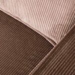 Tower Living Loungebank Derby 2,5 zits Stof Lara 005 Pale brown