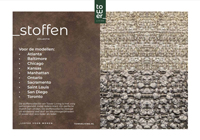 Overzicht met de beschikbare stoffen. Overzicht met de beschikbare stoffen.