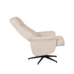 LABEL51 Relaxfauteuil Bergen 77x76x105 Cm Naturel Touch Zijkant2 v2