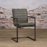 Tower Living Eetkamerstoel Rocca Met Ecoleer Bull Anthracite