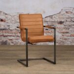 Tower Living Eetkamerstoel Rocca Met Ecoleer Bull Cognac